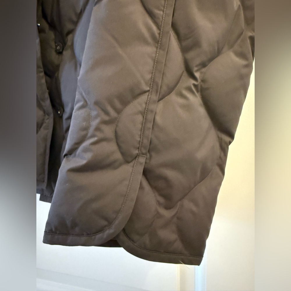 LIKE NEW COS Oversized Quilted Jacket Size M in Dark Brown - Picture 12 of 13